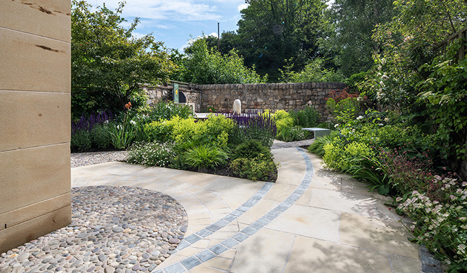 A garden design in New Town